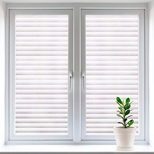 Window Stickers Privacy Solution – Vinyl Window Film & Window Cling for Glass Windows and Doors, Soft Light Privacy Film Blinds（60×300cm）