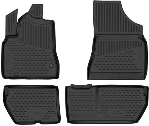 WALSER XTR Gummi Fussmatten Auto für Citroen Berlingo Multispace (B9) 04/2008-2018, 100% passgenaue Auto Fußmatten, robuste Universal Fußmatte Auto, Gummimatten Auto, Auto Fussmatten Gummi