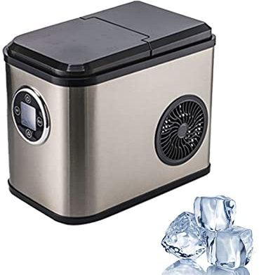 Macchina per il ghiaccio da banco,macchina portatile per la produzione di ghiaccio,fabbricante di cubetti di ghiaccio,macchine per il ghiaccio in acciaio inox,serbatoio di grande capacità 1.8L