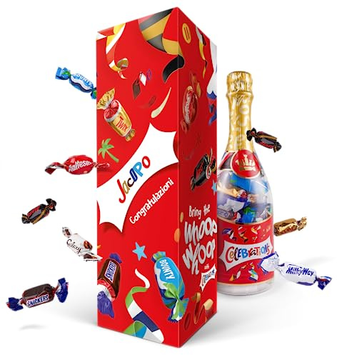 Bottiglia di cioccolatini Celebrations personalizzata – Confezione regalo con mix di mini barrette 312 g