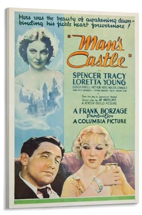 LIANGSHUANG Poster mit amerikanischem romantischem Drama Filme, Schloss des Mannes, Wandkunst, Poster, Rollen, Leinwand, Gemälde, Bild, Wohnzimmerdekoration, Zuhause, 50 x 75 cm