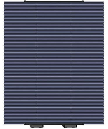 XUNFAKE Saugnapf Rollo Plissee-vorhänge Verdunkelungsrollos Temporäre Fensterrollo,No-Punch Sonnenschutzrollos Autofenster Rollos Dachfenster Rollos,Sonnenschutz,Sichtschutz (46x120cm)