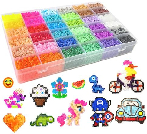 Vytung Stück Bügelperlen Set, 11000 Stück, 5 mm Eisenperlen für Kunst und Handwerk