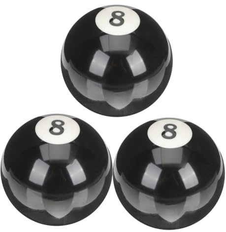WOONEKY 3stücke Billardkugeln Aus Harz Austauschbarer Queue-Ball Praktischer Billard-übungsball Stoßfester Billard-Requisite Für Pool