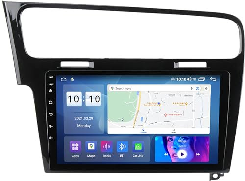 Navigazione GPS Android 12.0 Navigatore satellitare stereo per auto per VW Golf 7 2013-2017, radio 9'' HD IPS Touch Screen Lettore video multimediale Ricevitore FM BT con ingresso Bluetooth/FM/AUX M40
