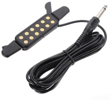 Tonabnehmer Gitarre Akustik Pickup Gitarrenverstärker Einfach zu befestigender Clip-On Gitarren-Pickups KQ-3 für akustische klassische Gitarre