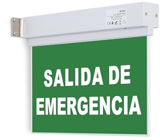 B·LED BARCELONA LED - Luz de emergencia permanente con cartel Salida de Emergencia