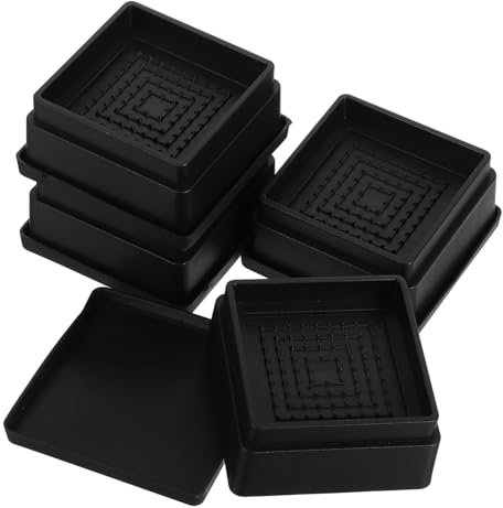 FOYTOKI 4pcs Furniture Riser Blocks Chair Risers Rubber Bed Lifters for Table Legs Couch Lifters for Height for Couch Legs