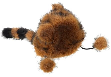HORIALENCE Raccoon Hat Für Erwachsene Lustige Und Warme Kunstfell Mit Ohrenschutz Für Outdoor-aktivitäten Ski Und Bequeme Und Anpassbare Kopfbedeckung