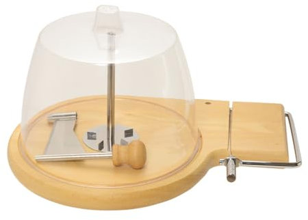 Gaxcent Cortadora De Queso - Madera para Rallador Tronco Trufa Acero Inoxidable, Ergonómica Mantequilla,A