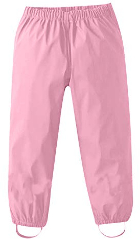 Garçons Filles Pantalon De Pluie pour Fille et garçon Salopette Imperméable Enfant Pais Coupe-Vent Respirant Road Running Randonnée Sentier Boueux Vêtements 1 an-8 Ans