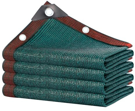 Pobbycrafm Rete Ombreggiante con Occhielli, Vela Ombreggiante con Protezione Solare 80% Resistente Ai Raggi UV per Serra, Terrazzo, Piante, Pollaio, Giardino, Balcone, Verde 4x8m