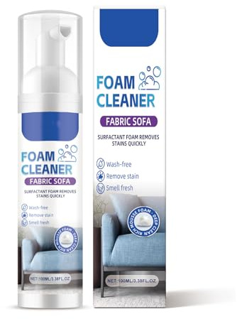 Detergente Spray Per Divani In Tessuto,Schiuma Per La Pulizia Del Divano,Smacchiatore Senza Acqua,Pers Tappeti E Divani,100ML