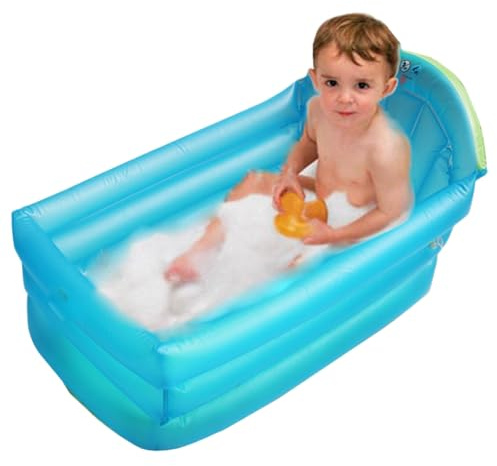 Piscine Gonflable, Piscine pour Enfants Gonflable en PVC, Isolation, Explosion avec Un Dossier, Natation Pliable pour Les Enfants, bébé, Jardin pour Tout-Petit, arrière-Cour, Outils de Maison extér