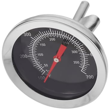 MUELODSIC Analoges Backofenthermometer aus Edelstahl mit Präziser Temperaturanzeige 100-700°f für Backofen und Grill zum Backen und Grillen
