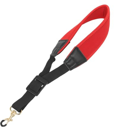 Saxophon Haltegurt Verstellbarer Altsaxophon Halsgurt | Weich Gepolsterter Instrumententräger Mit Metallhaken Für Jugendliche Spieler Studenten Profis Anfänger