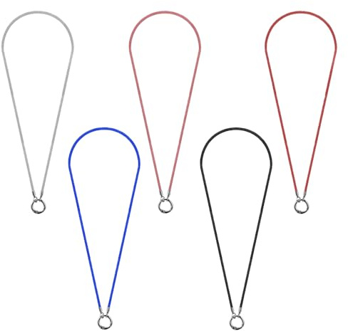 YFTRFR 5 Pezzi Collana Occhiali Porta, Catena Intorno Al Collo Cordoncino per Cinturino Anti-Smarrimento Anello con un Cappio per Homme et Femme, Persone Anziane, Regalo(5 Colore)