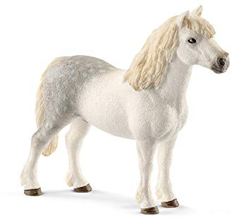 Schleich Farm World | Welsh-Pony Hengst 13871 | 3 x 12 x 10 cm | Spielfigur ab 3 Jahren | schleich Bauernhof Spielfigur | detailgetreue Tierfigur | Geschenk für Jungen und Mädchen