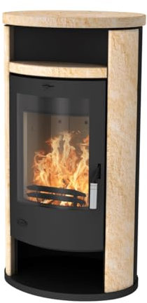 Fireplace K1266 Alicante Kaminofen Stahl Schwarz | Loticstone