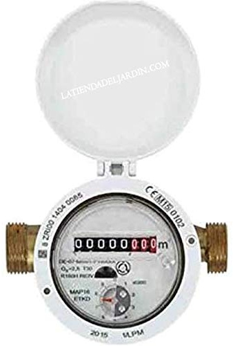 CONTADOR DE AGUA 20mm de chorro único para AGUA CALIENTE, máximo 90º C. Certificado MID Europeo