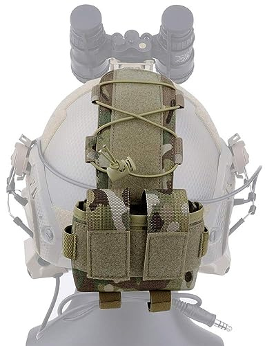 Taktische Helm Batterie Tasche, Gegengewicht Tasche Ausgleichsgewicht Tasche mit Klettverschluss für MK2 Taktische Helme