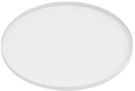 Present Time - Tablett aus Metall, rund, weiß, Durchmesser 40,5 cm