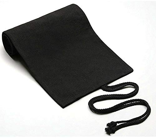 Vogueingtool Trousse à crayons enroulable en toile, rouleau de crayons en toile, trousse à crayons enroulable multi-usages, rideau de grande capacité pour crayons de couleur,organisateur(24 rouleaux)