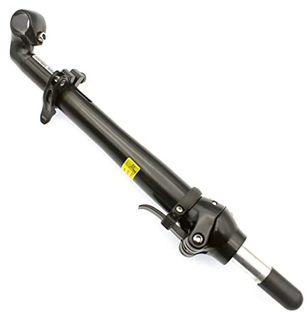SENQI Handlebars Folding Bike Stem Quick-Release Aluminum Alloy Adjustable Stem With Teeth BSZ004(25.4mm/Black)