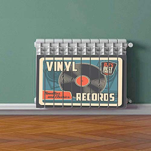 Adesivo Termosifone VINIL Records Rivestimento Adesivo Laminato Stickers Termosifone Wrapping Interior Design Arredamento
