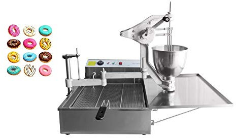 TXMACHINE® Doughnut Makers 3 different molds Auto Donut Making Machine Commercial Cake Donut Maker donut machine fryer with 7L hopper (220V/50HZ)