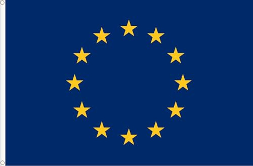 DRAPEAU DE L´UNION EUROPÉENNE. QUALITÉ SATIN 120D. DIMENSION 150X90 CM