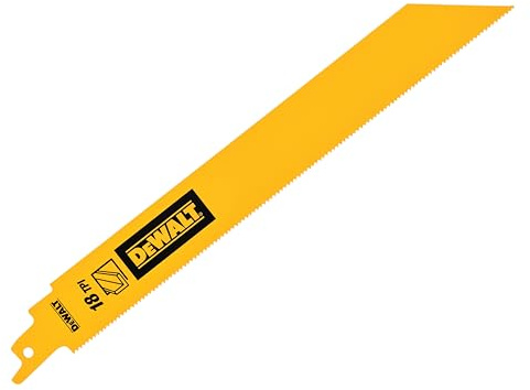 Lot de 5 lames alternatives bimétalliques, 2,5 cm, 228 mm x 18 TPI