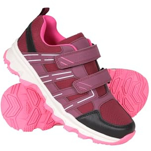 Mountain Warehouse Cannonball Wanderschuhe für Kinder - Allwetterschuhe für Kinder, Bequeme Trekkingschuhe, strapazierfähige Laufsohle Beere Kinder-Schuhgröße 34 DE