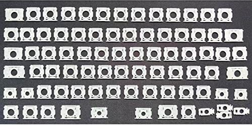 Replacement Full Keyboard Hinge Keycap Keys Scissor Clips Hinge Set Compatible with MacBook Pro/Air Retina 14/15/16'' Model A2442 A2485 A2681 A2779 A2780 A2941 A2918 A2992 A2991 A3113 2022-2025 Year