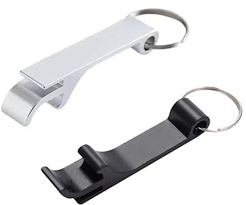 Abrebotellas de Cerveza 2 Pcs - Llavero Mini Multifuncional de Aluminio para Fiestas y Festivales