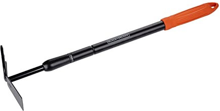 Heavy Duty Extending Telescopic Hoe and Cultivator Garden Tool - Extends from 66cm to 101cm