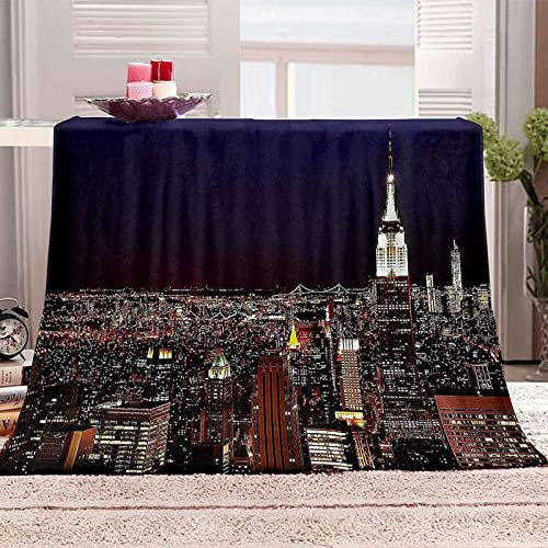 Kuscheldecke 80 x 150 cm 3D Paris Flanell Fleecedecke, Weich Warm Flauschig Decke Stadt Wohndecke Decken für Sofadecke Couchdecke kuscheldecken für Kinder Erwachsene, Blanket