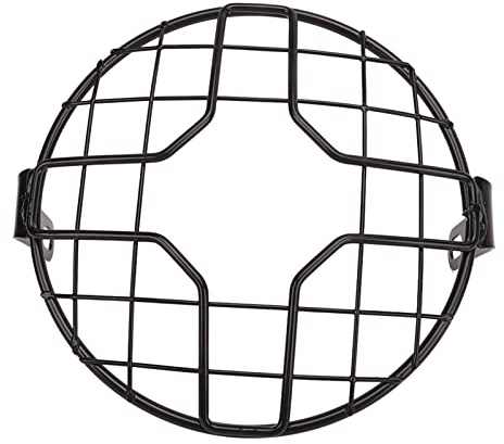 Couverture De Phare De Moto, Couverture De Grille en Maille Universelle pour Moto, Grille de protection de 6,5 Pouces en métal, pour phare de motos, pour les motos avec phares de 6,5 pouces(A)