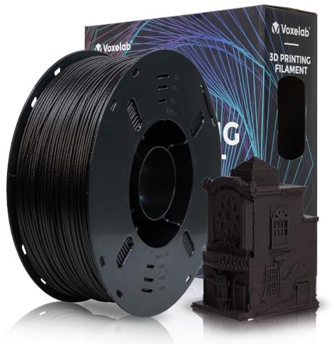 VOXELAB ASA CF Filament 1.75mm, Hochwertiges 3D Drucker Filament ASA CF, Gute Haftung für 3D Druck, Vakuumverpackung, Ordentliche Spule, Präzise Maßgenauigkeit +/- 0.02 mm,1kg (2.2lbs) Marsala
