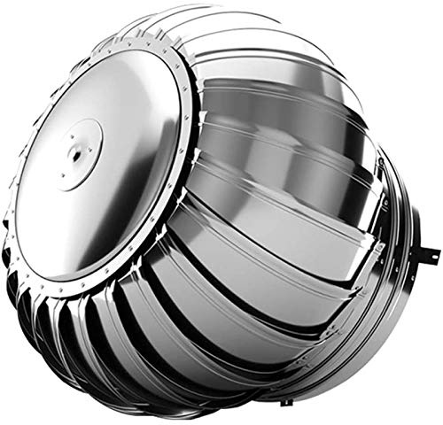 110-300mm Stainless Steel Chimney Cowl - Waterproof Vent, Anti Downdraught - Rotary Turbine Ventilator, Flue Exhaust Cap - Roof Ventilator Cover