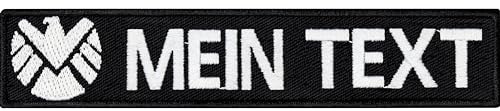 Avenger Klettpatch personalisieren - Superhelden Patch personalisiert mit Klettverschluss - Aufnäher mit Klett individuelle Namensschilder - Klett Patch selbst gestalten - 125x25mm