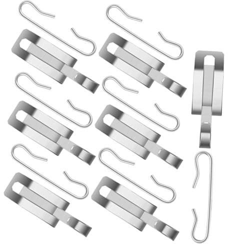 HEMOTON 1 Set Gancio di fissaggio del cavo scaldante per scioglimento della neve nella grondaia fermacavi riscaldamento casa cavo riscaldante del tetto clip termiche per tetto e grondaie