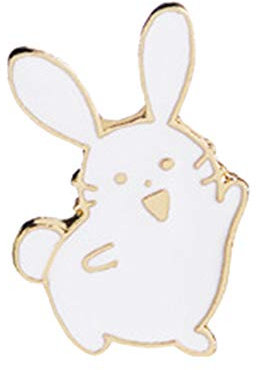 Épinglette en émail mignon, broche de lapin de dessin animé for femmes mignonnes, broche en émail Denim sac à dos Badge bijoux cadeau for vêtements sacs à dos vestes chapeau bricolage