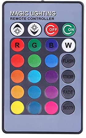EVGATSAUTO Marine Boot Yacht 10 W 12 V RGB LED Spot Licht Regenfeste Lampe mit Fernbedienung Wasserdichte Landschaft Stimmung Beleuchtung für Marine Aquarium Brunnen (schwarze Schale)