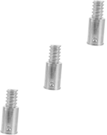 Healeved 3pcs Broom Handle Threaded Tip Replacement Extension Pole Adapter for Broom Stick Pole Tip for Telescopic Rod
