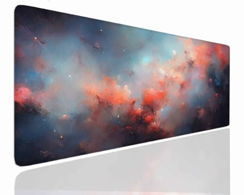Tapis de Souris XXL 1200x600x4mm Grand Tapis de Bureau Tapis de Souris Gamer Tapis Bureau Gaming Antidérapant Résistant à l'eau, Tapis Souris XXL Mouse Pad Mat Gifts sous-Mainm, Clavier Souris J-464