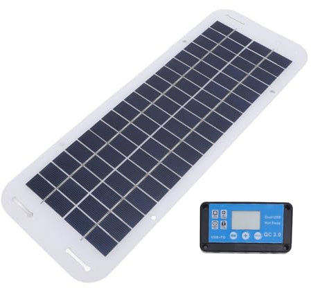 Solarstrom-Ladegerät, Tragbares Solarladegerät 30 W, 18 Lade-Solarstrom-Set, 100 A-Controller, Einfache Installation, Solarstrom-Panel, Energiesparendes Solarpanel für