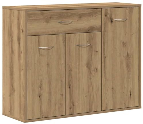 vidaXL Credenza Rovere Artigianale 88x30x70 cm in Legno Multistrato