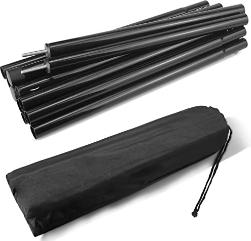 JAICOM Zeltstangen Teleskop Aufstellstange, 40-210cm Verstellbarer 2-Teiliger Sonnensegel Stange für Camping, Tarp, Zelt, Zeltplanen