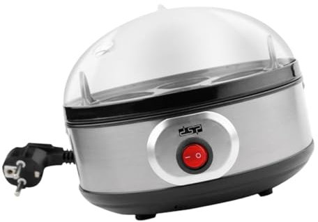 GLEAVI Mini Caldera Eléctrica De Acero Inoxidable Para Cocinar Huevos Multifuncional Temporizada Ligera y Portátil Para Oficina y Camping Fácil De Limpiar Ue
